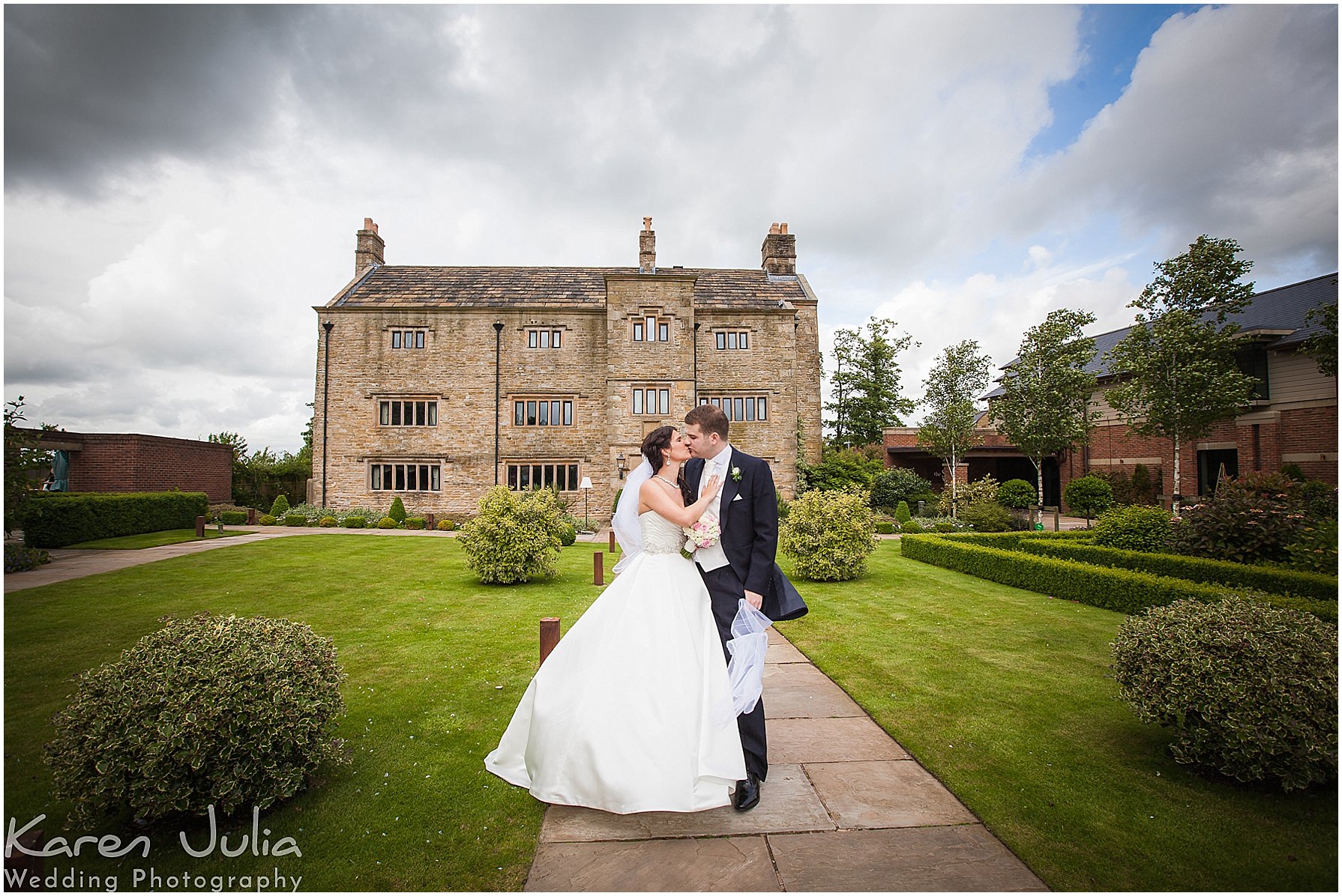 bride and groom portrait at their Stanley House Hotel Wedding Photography