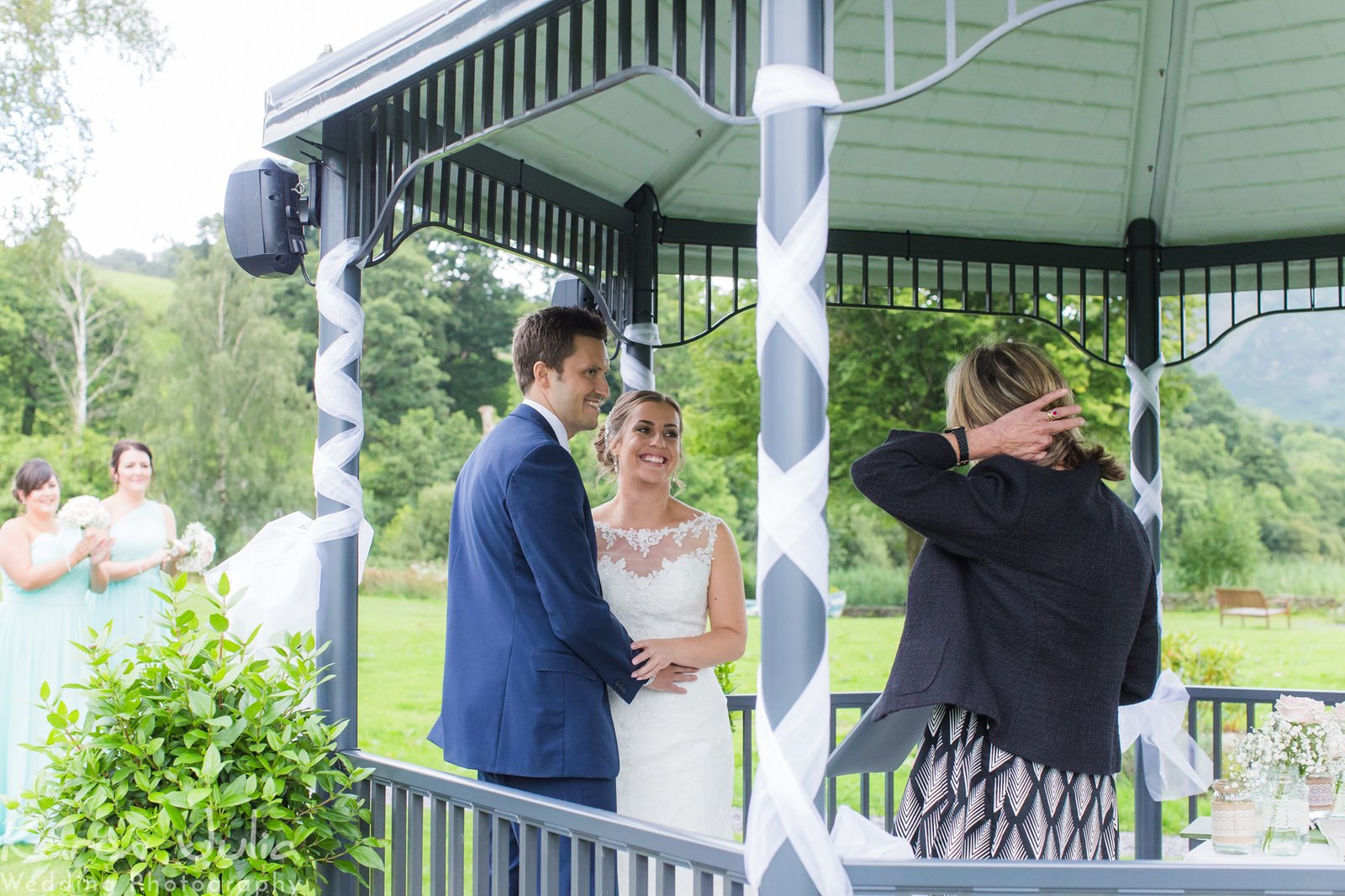 bride and groom during their Daffodil Hotel & Spa Wedding ceremony