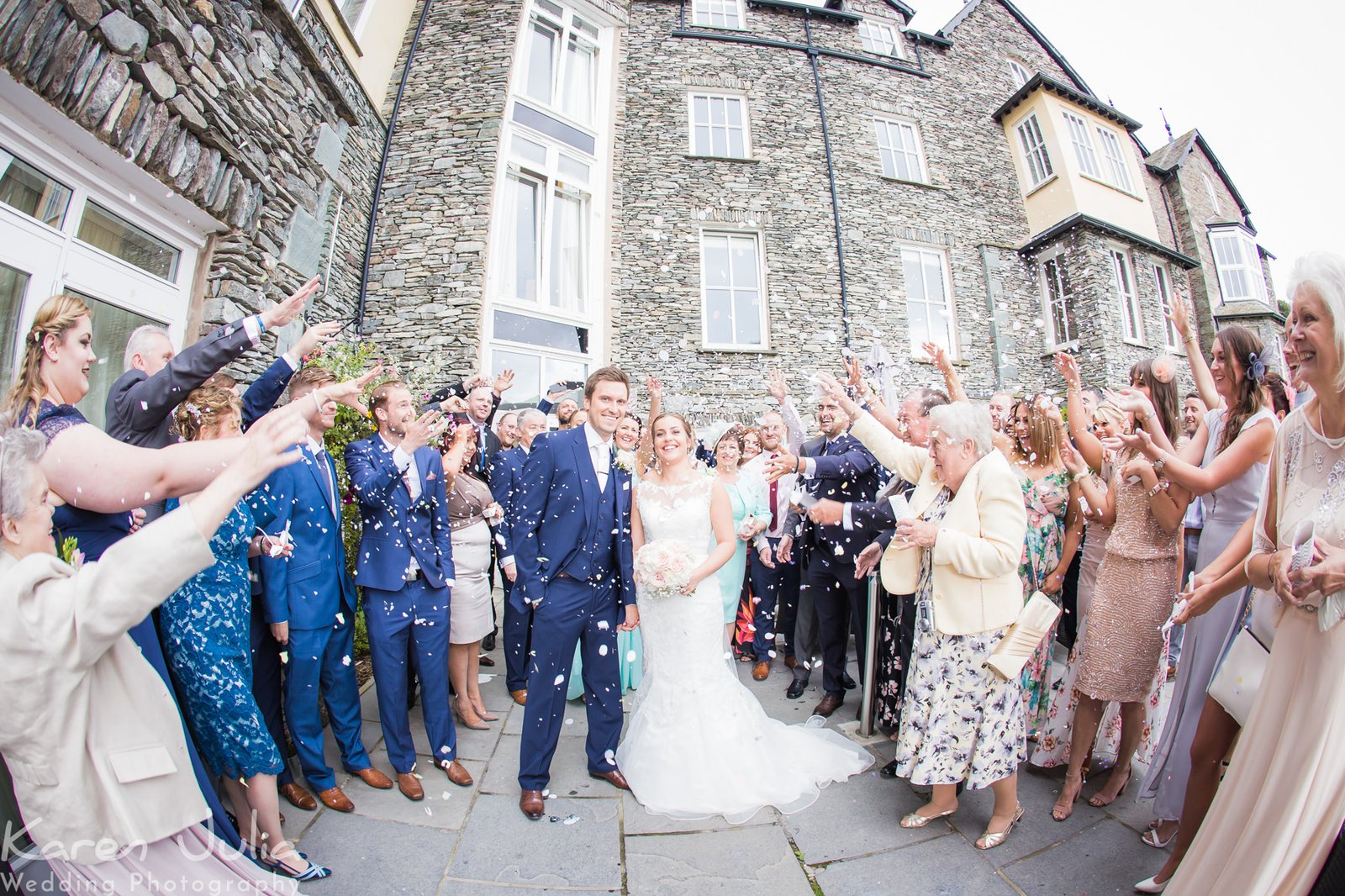 confetti photo at Daffodil Hotel & Spa Wedding