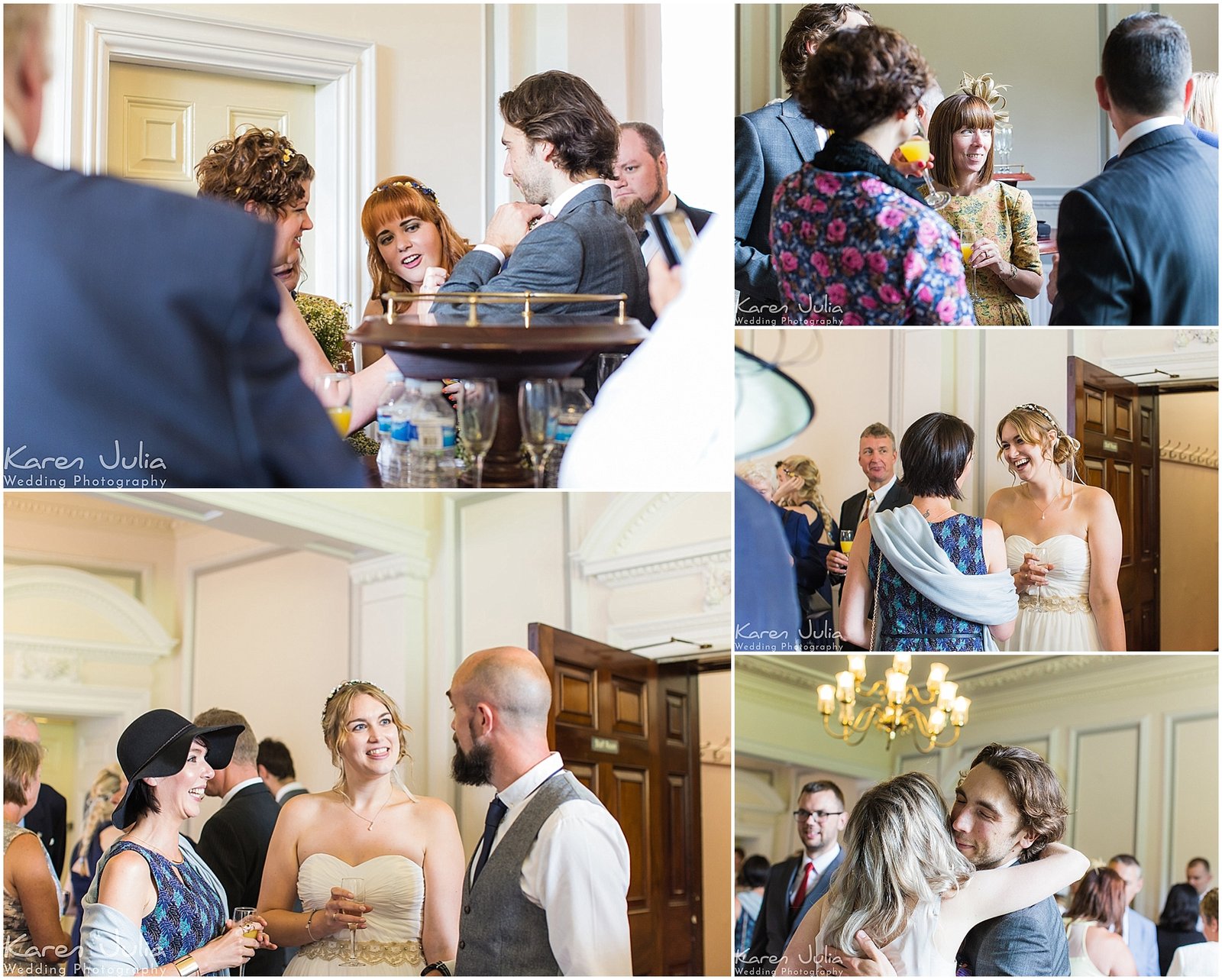 post wedding drinks reception at Reaceheath Hall