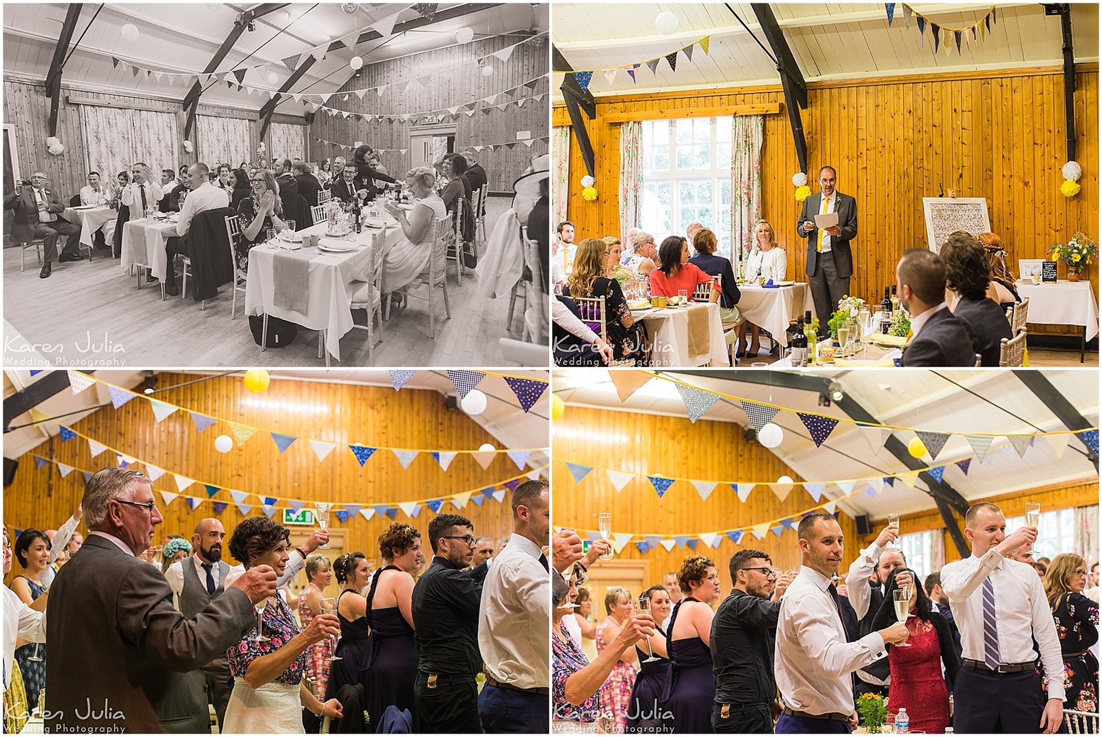 post wedding breakfast speeches at Victory Hall village hall Mobberley