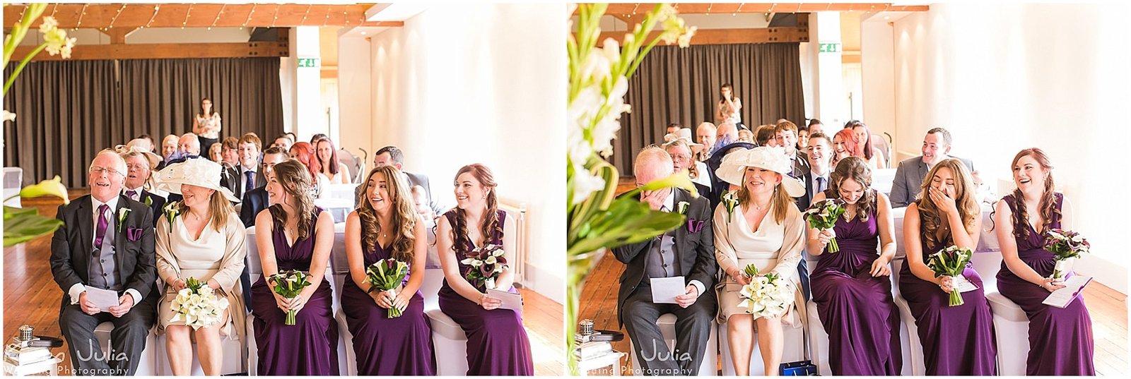 guests at wedding ceremony in Castlefield rooms