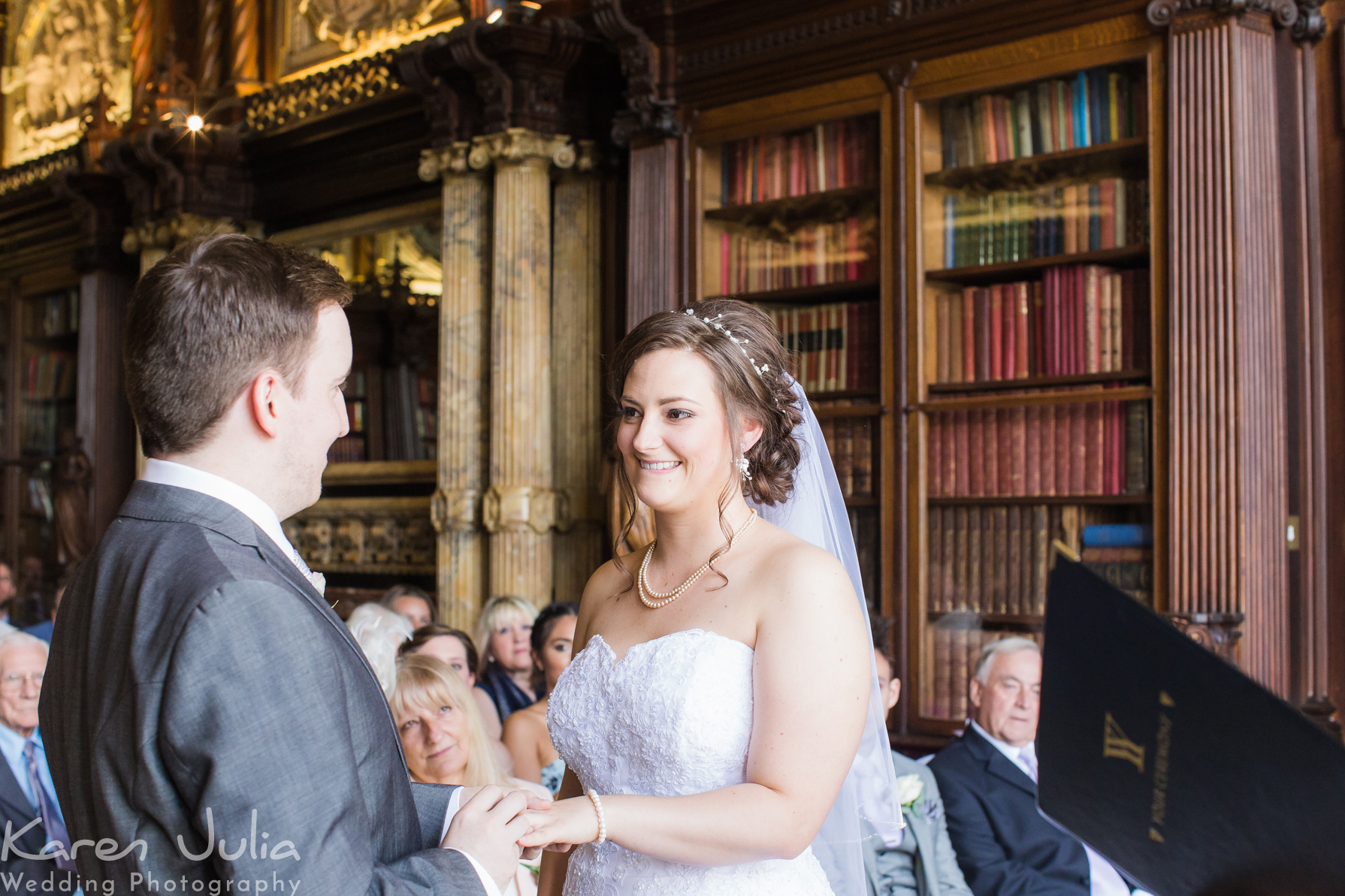 wedding ceremony at Crewe Hall