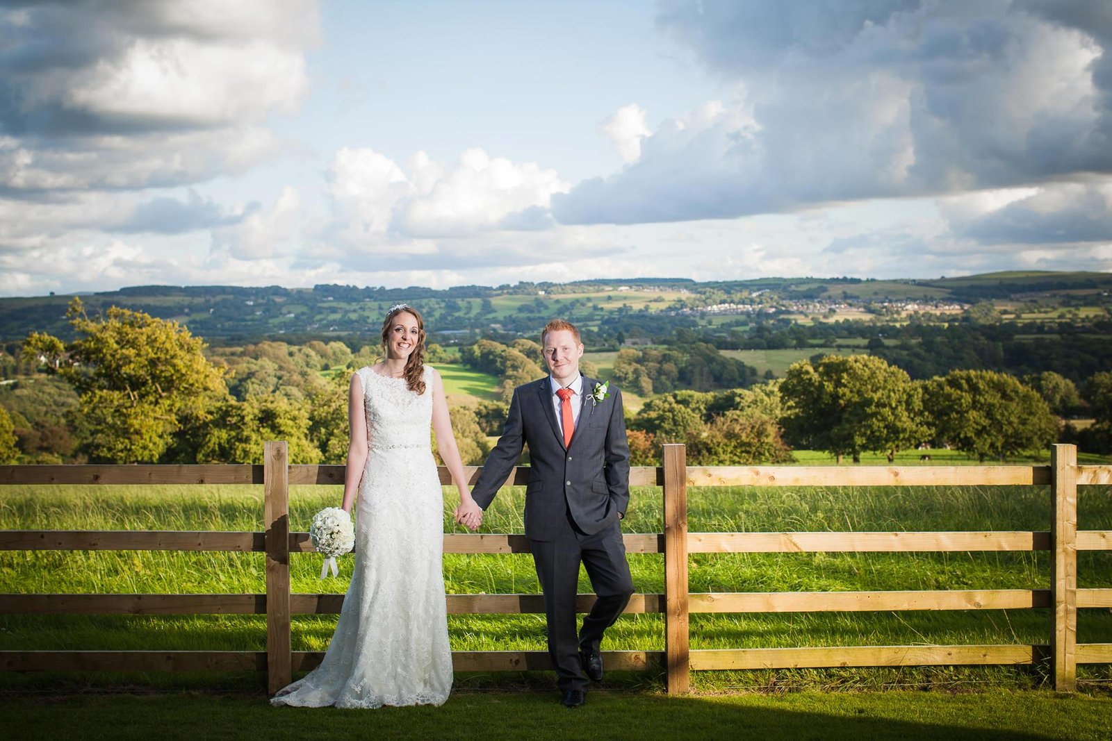 bride and groom portrait at Shireburn Arms in the Ribble Valley