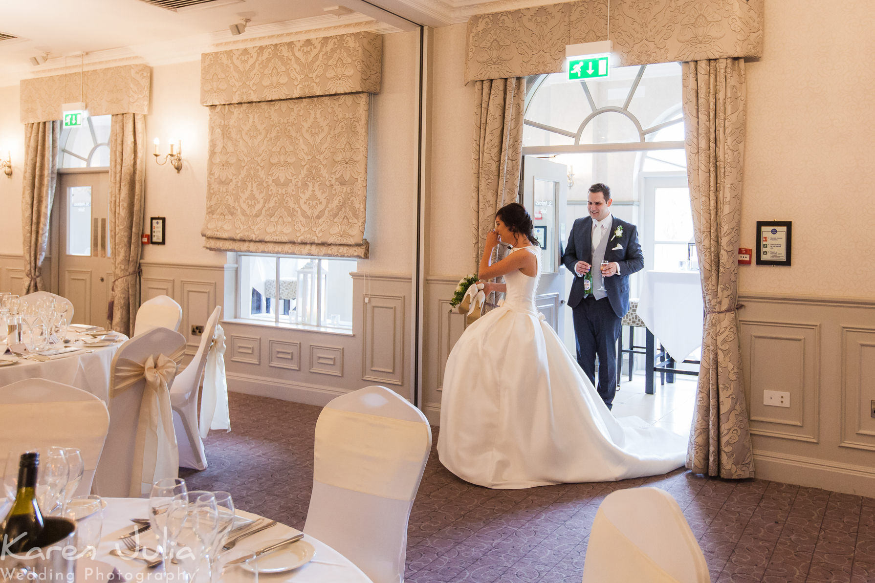 St Andrews Suite Mottram Hall, styled for a wedding