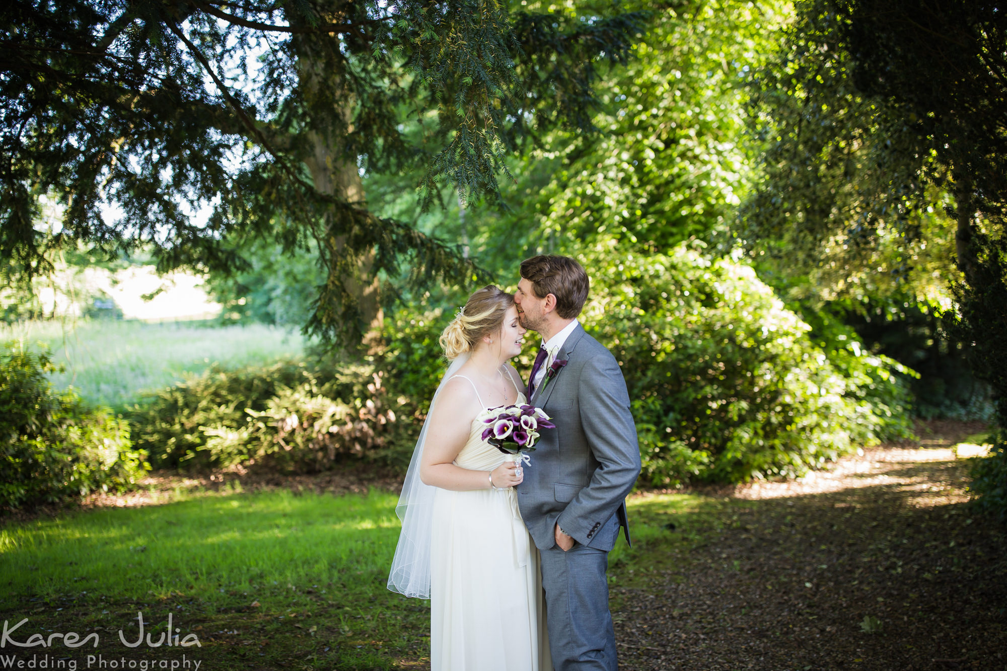 bride and groom portrait at the Deanwater Hotel by Karen Julia