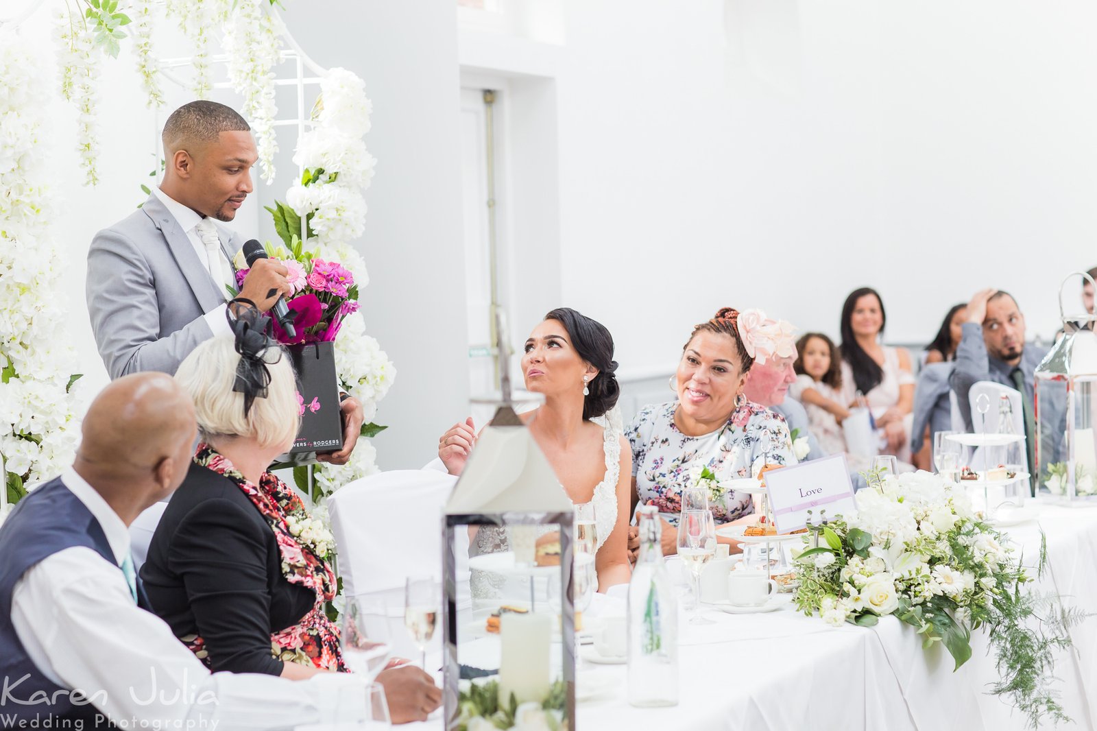 grooms speech during wedding breakfast