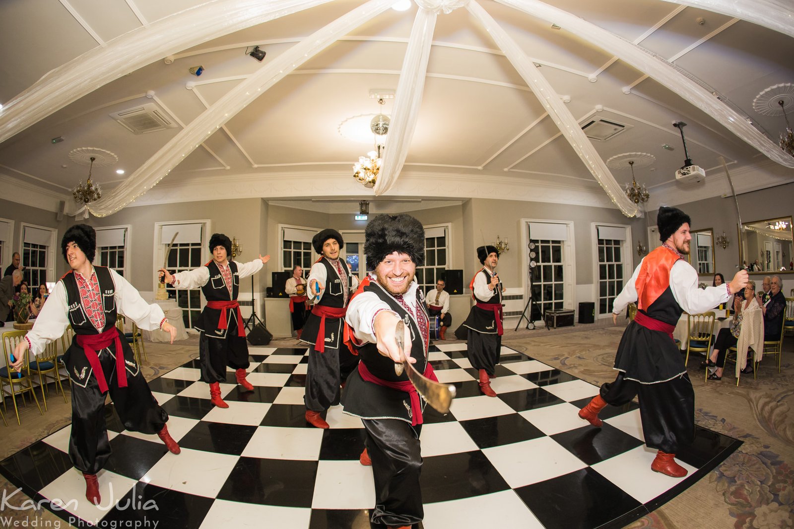 Ukranian dancers at statham Lodge hotel