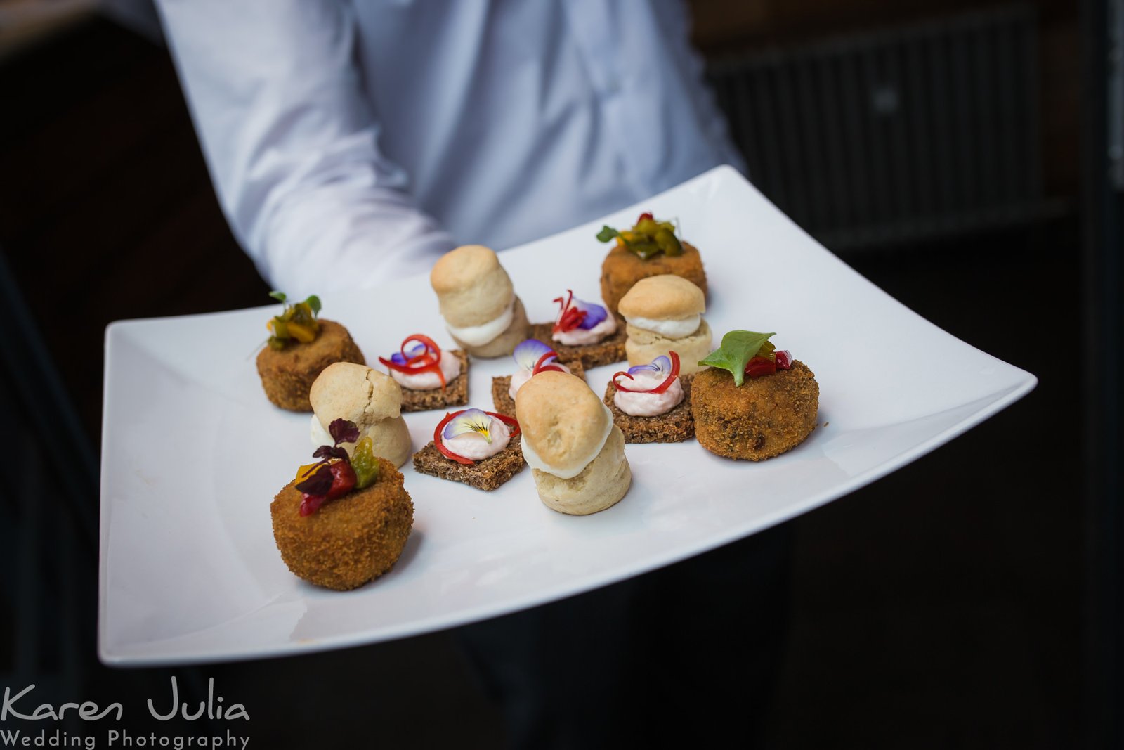 canapes at Great John Street Hotel