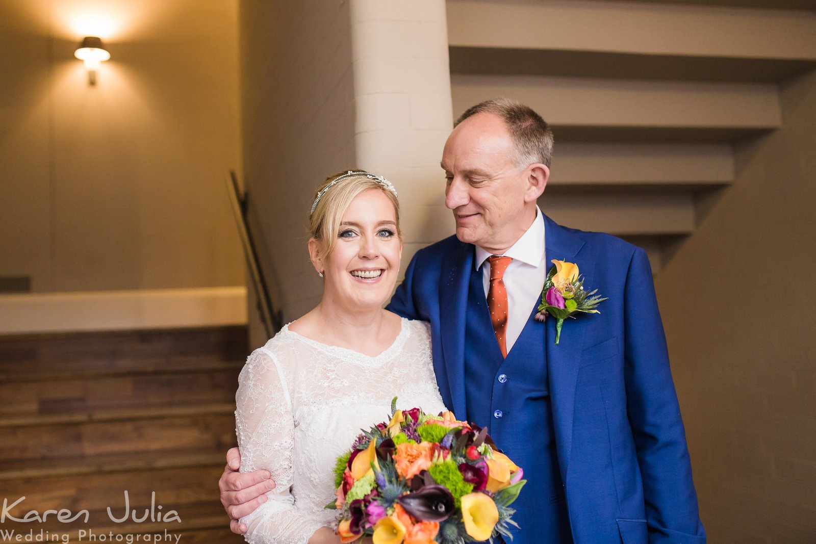 bride and groom portrait at their Rustic Great John Street Hotel Wedding