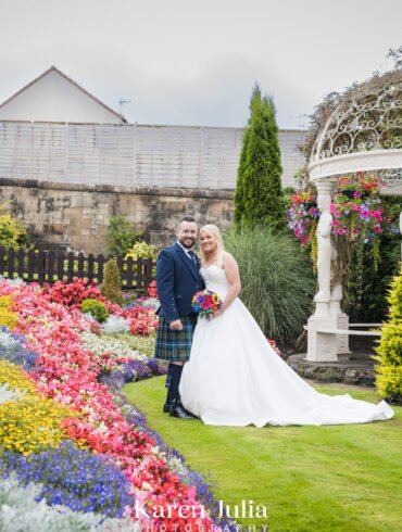 bride and groom portrait during their Lynnhurst Hotel Wedding Photography