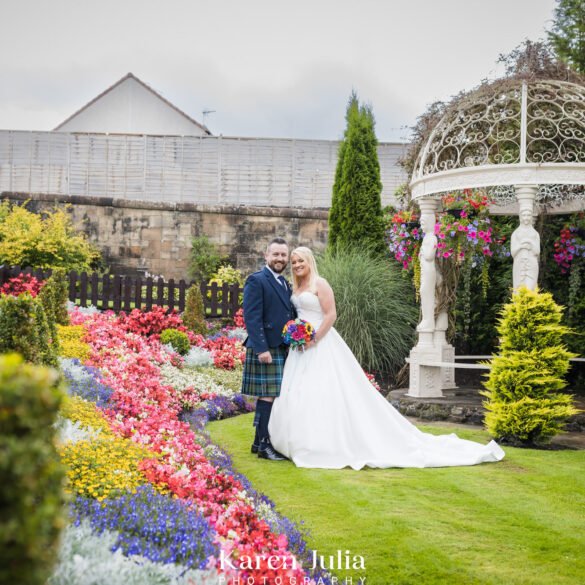 bride and groom portrait during their Lynnhurst Hotel Wedding Photography