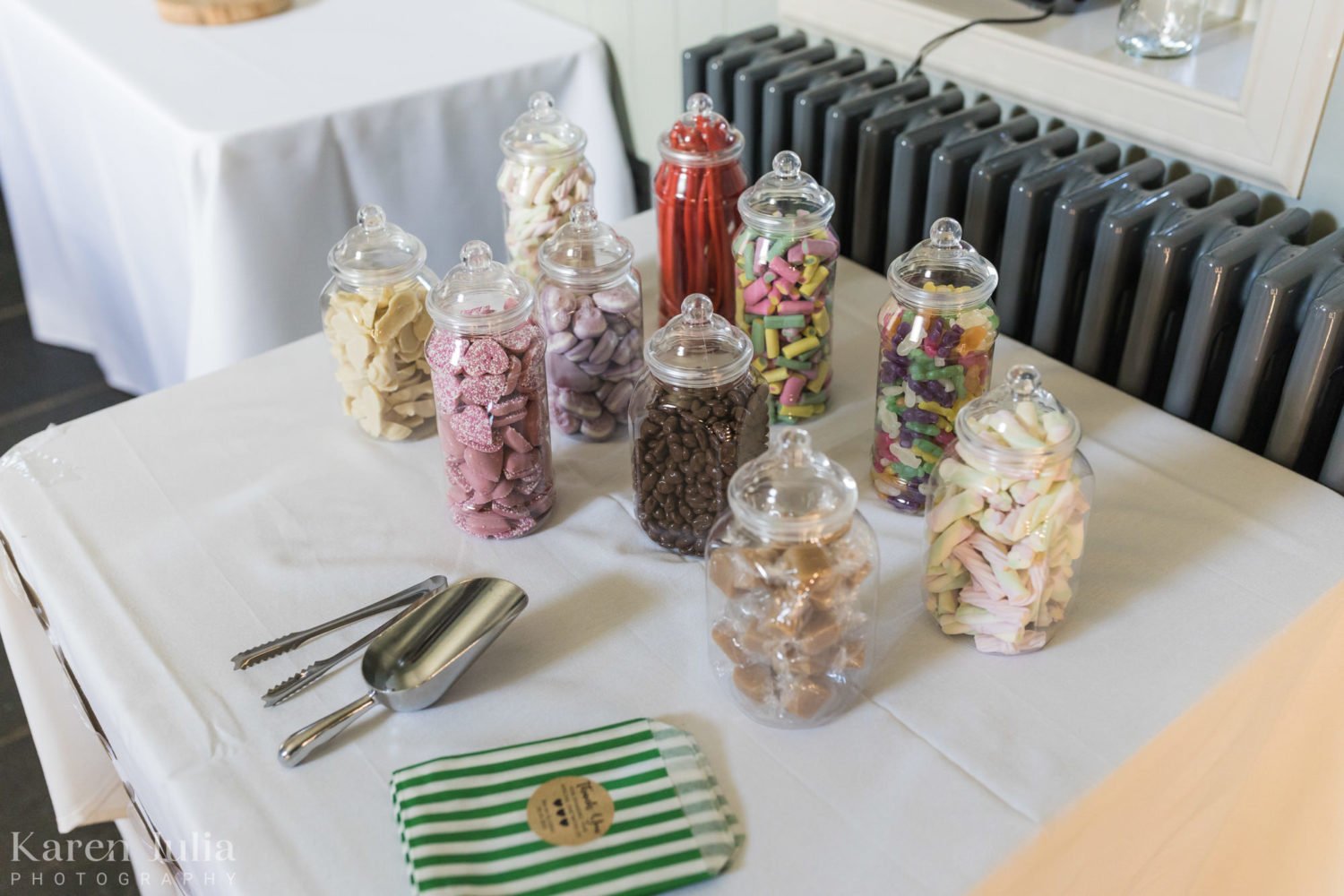 sweets for guests in the granary at Barwheys
