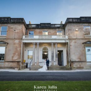 bride and groom during their Wedding Photography at Kilmardinny House Arts Centre