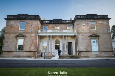 bride and groom during their Wedding Photography at Kilmardinny House Arts Centre