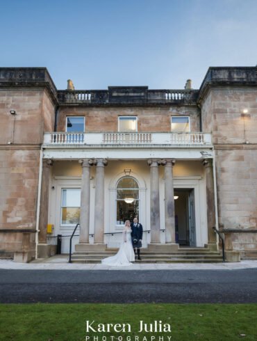 bride and groom during their Wedding Photography at Kilmardinny House Arts Centre